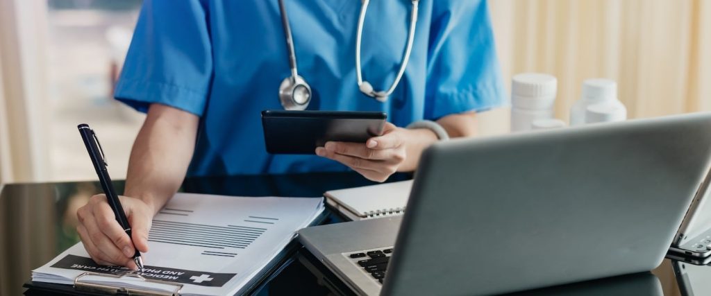 Photo of Doctor at desk