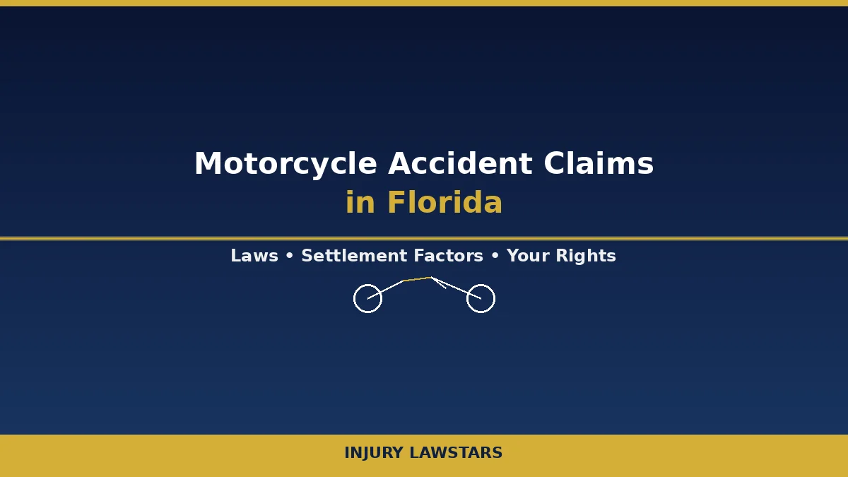 Motorcycle accident claims in Florida - laws, settlement factors, and how to protect your rights