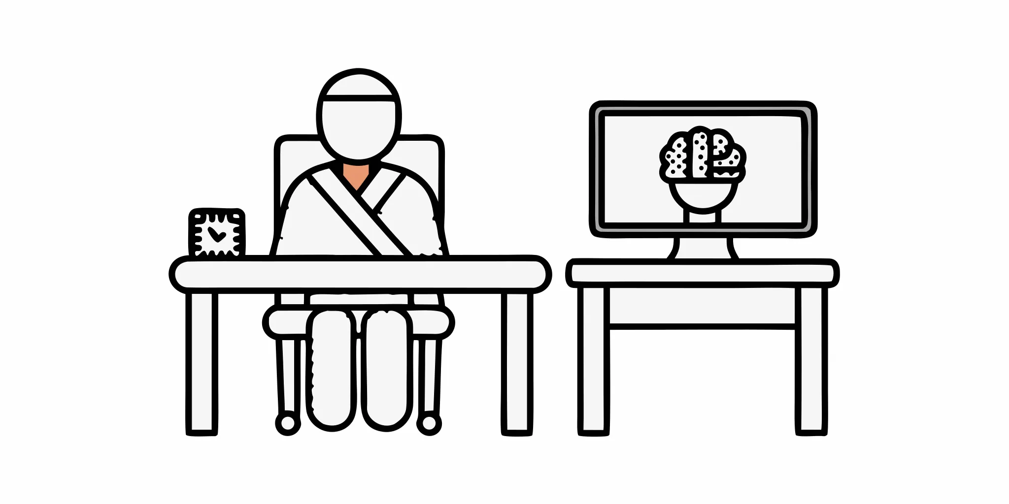 A head injury lawyer for a car accident claim consults with an injured client.