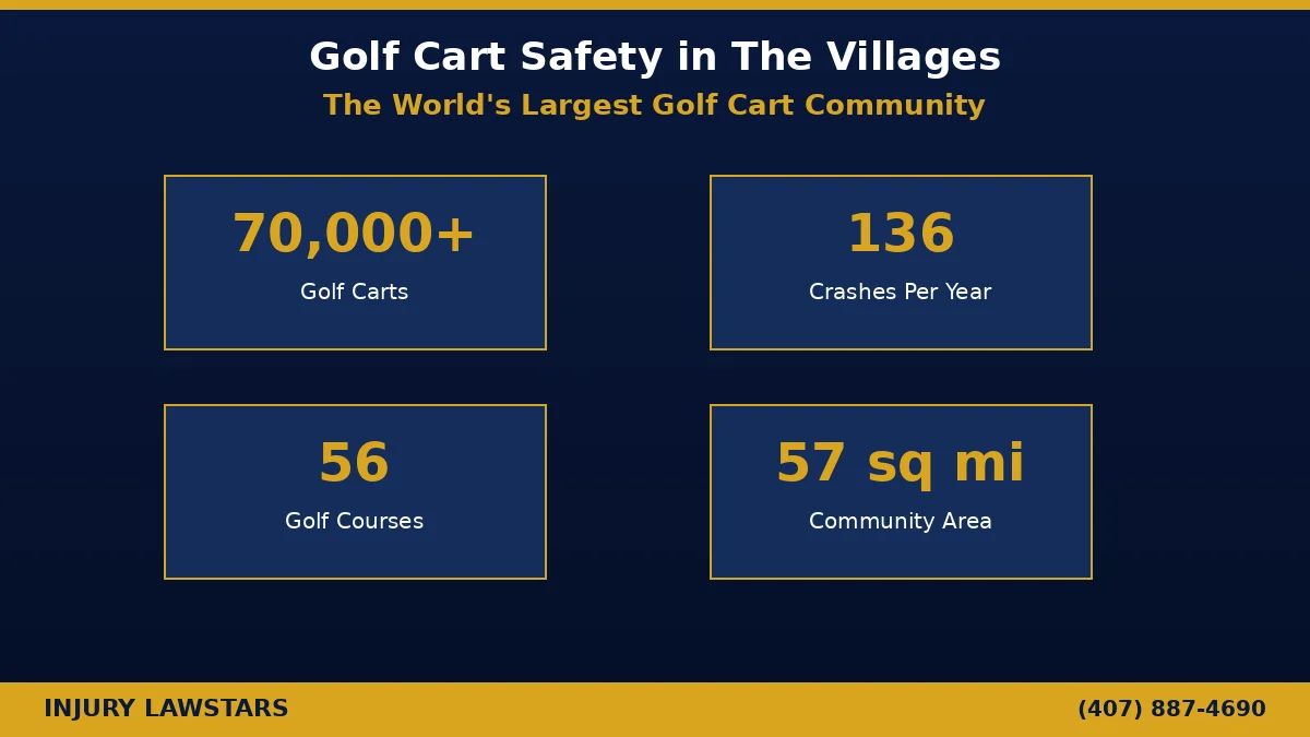 Golf cart accident statistics in The Villages Florida