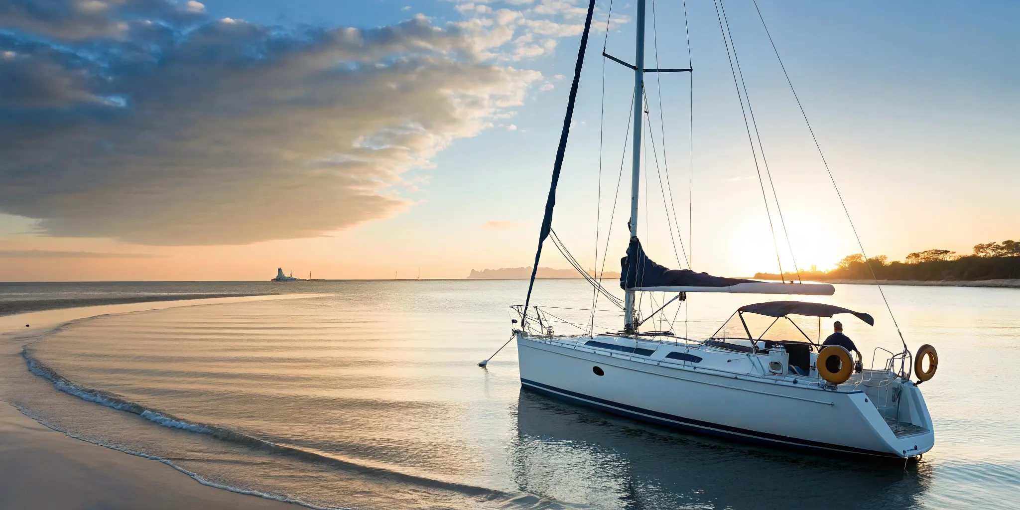 Sailboat in Daytona Beach where a boating accident attorney can help protect your rights.