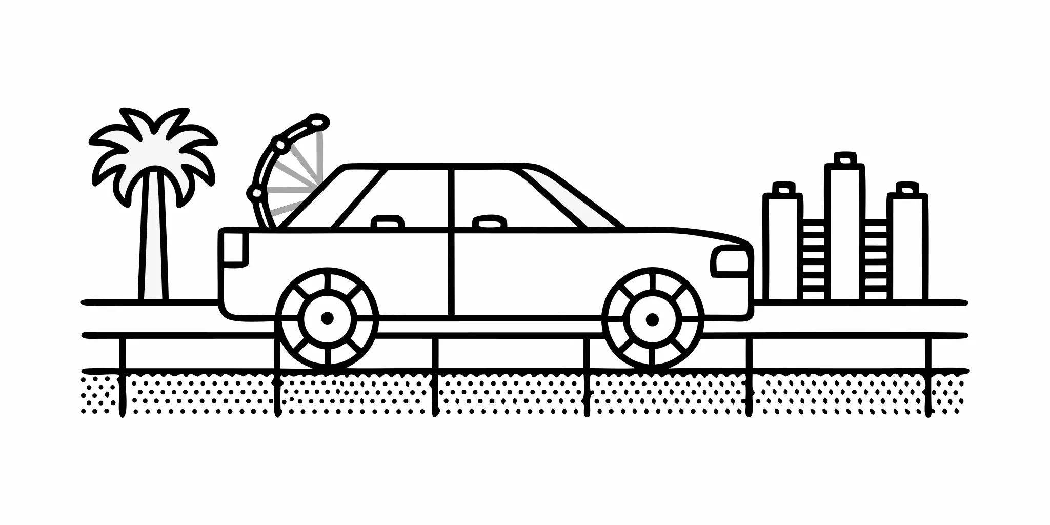 Car on the I-4 corridor, a common place to need a car accident lawyer.