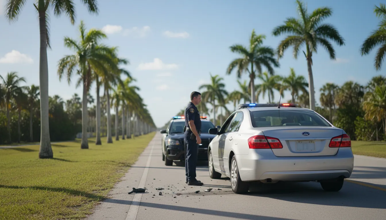 Florida uninsured motorist claim after hit and run crash scene